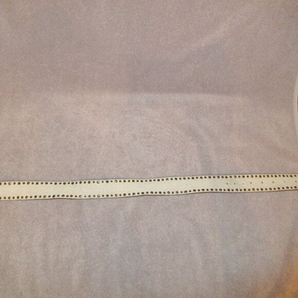 Rod's Arrow Beaded Hand Tooled Leather Belt Size M Rhinestones Studs Western - Picture 12 of 13